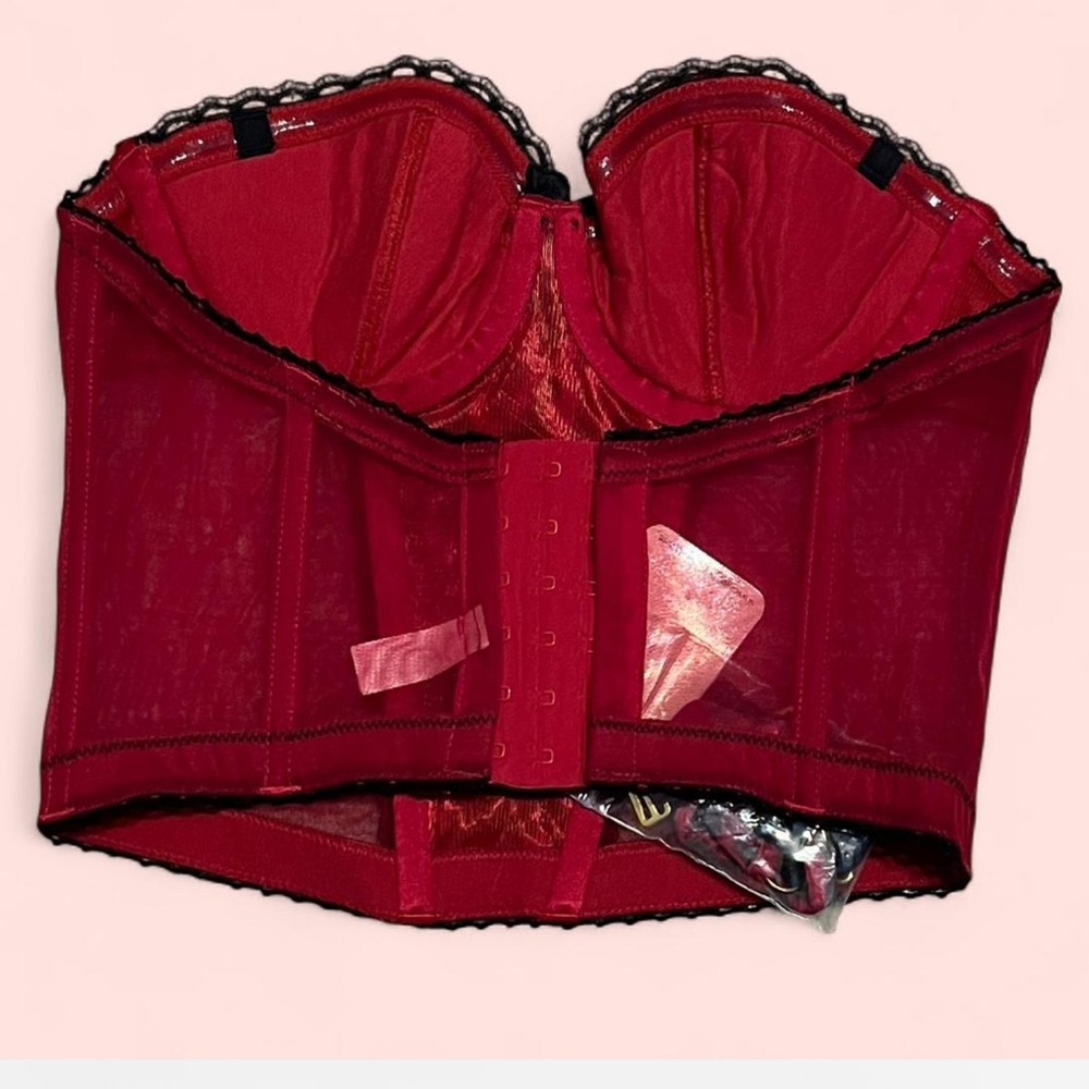 ❤️🔥Agent Provocateur Corset Bustier “Betty” • Red & Black - Picture 7 of 7